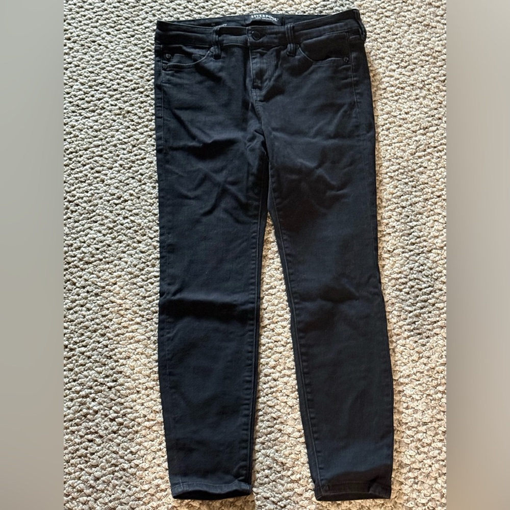 Liverpool The Ankle Skinny Black Jeans Sz 6/28 P